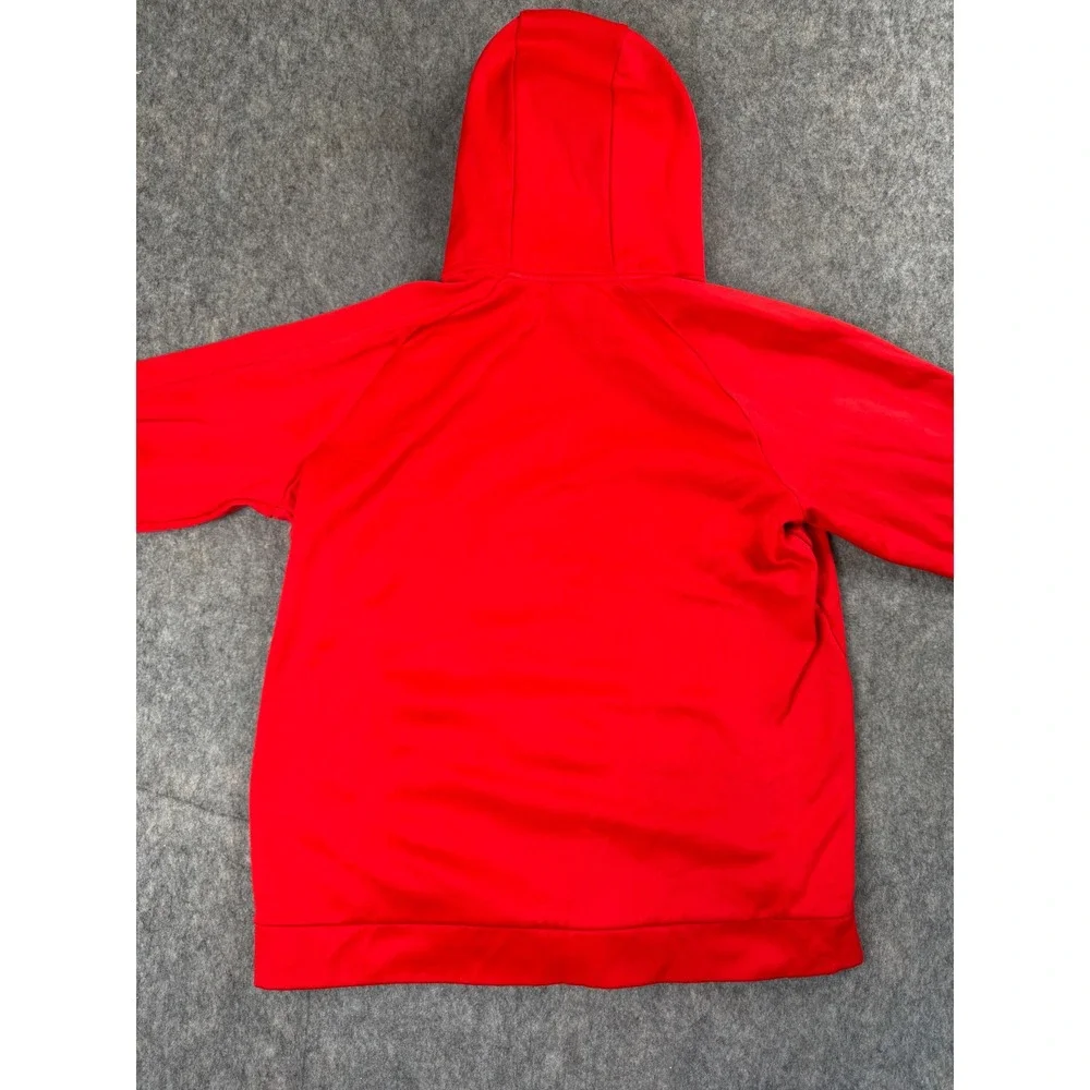 Nike Dri-FIT Mens Hoodie Red Pullover Sweatshirt Medium Tall MT Training Gym
